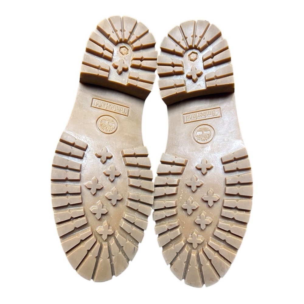 Timberland Tan Lace Up Boots with White Fur - Picture 4 of 7